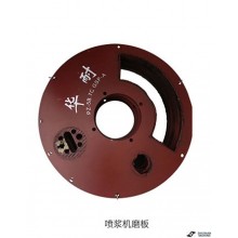 Spraying machine grinding plate