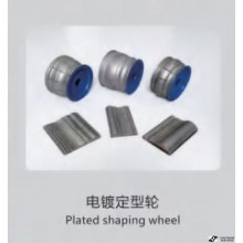 Plated shaping wheel
