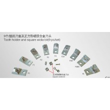 Tooth holder and square widia bit(9pc/set)